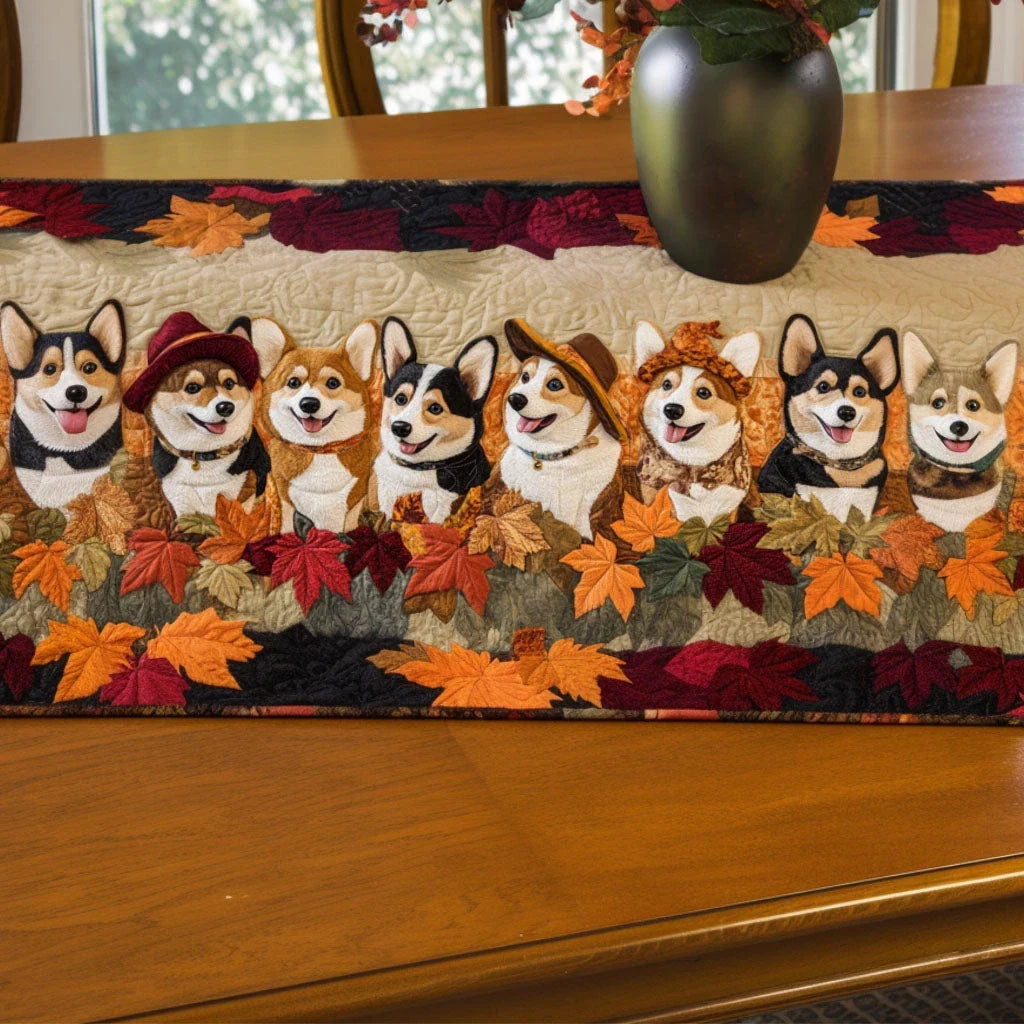 Fall Dressed Pack Quilted Table Runner