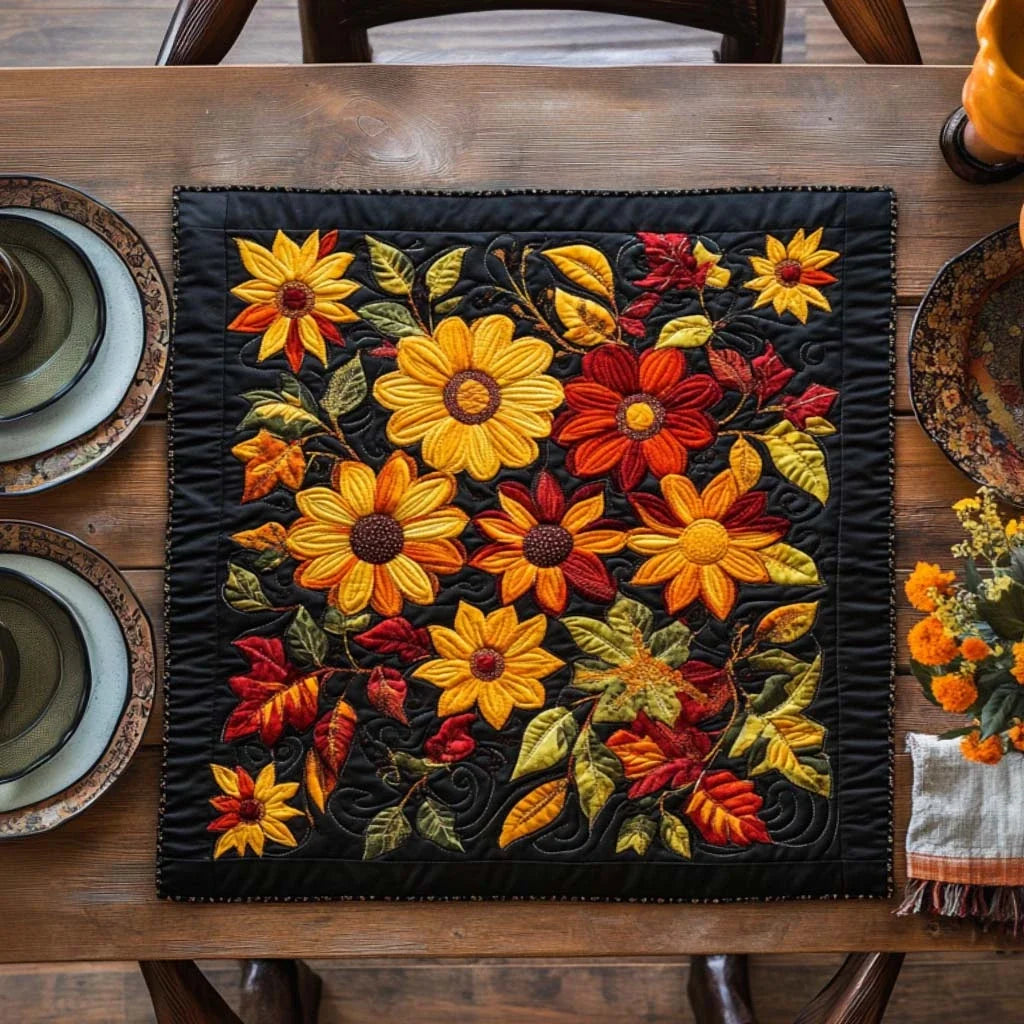 Fall Forest Whispers Quilted Table Topper
