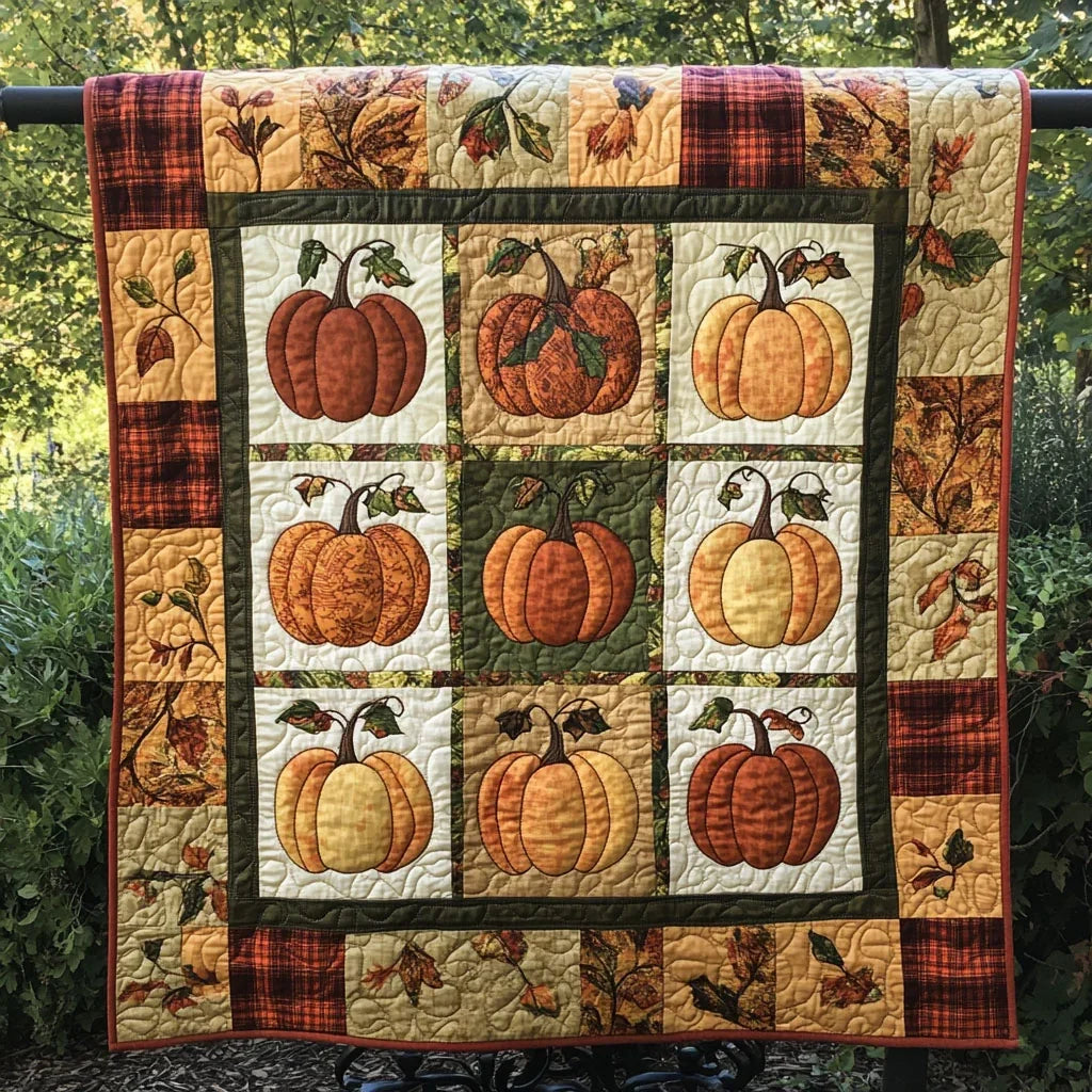 Fall Gathering Quilt Blanket