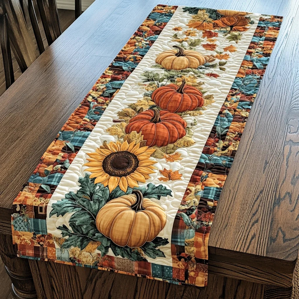 Fall Harmony Awaits Quilted Table Runner