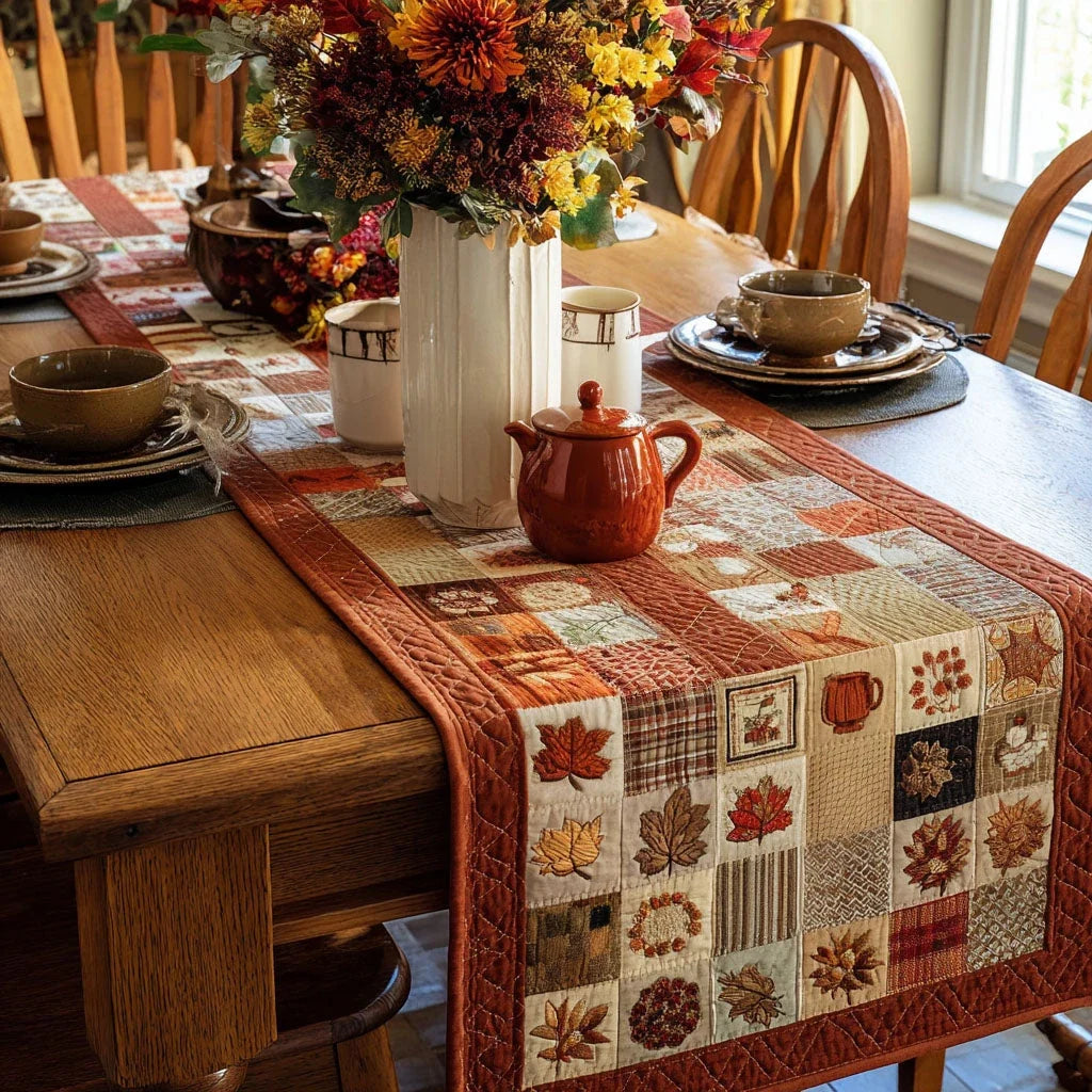 Fall Harvest Quilted Table Runner