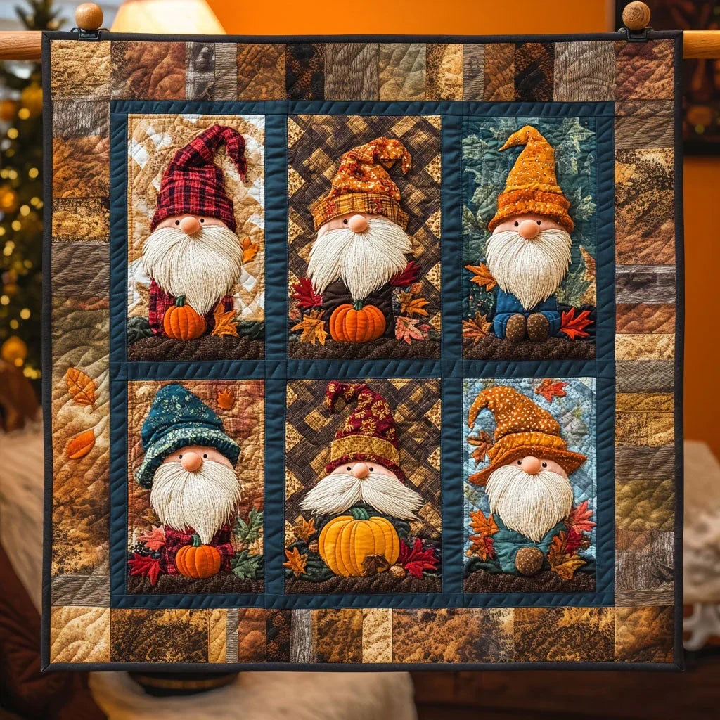 Fall In Panels Quilt Blanket