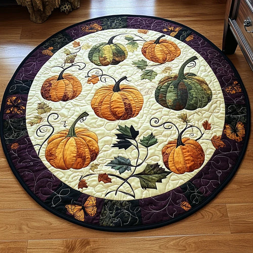 Fall Radiance Quilted Round Mat