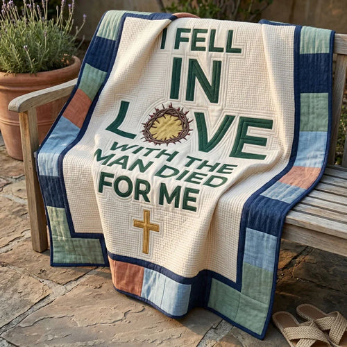 Fallen In Love Faith Quilt Blanket