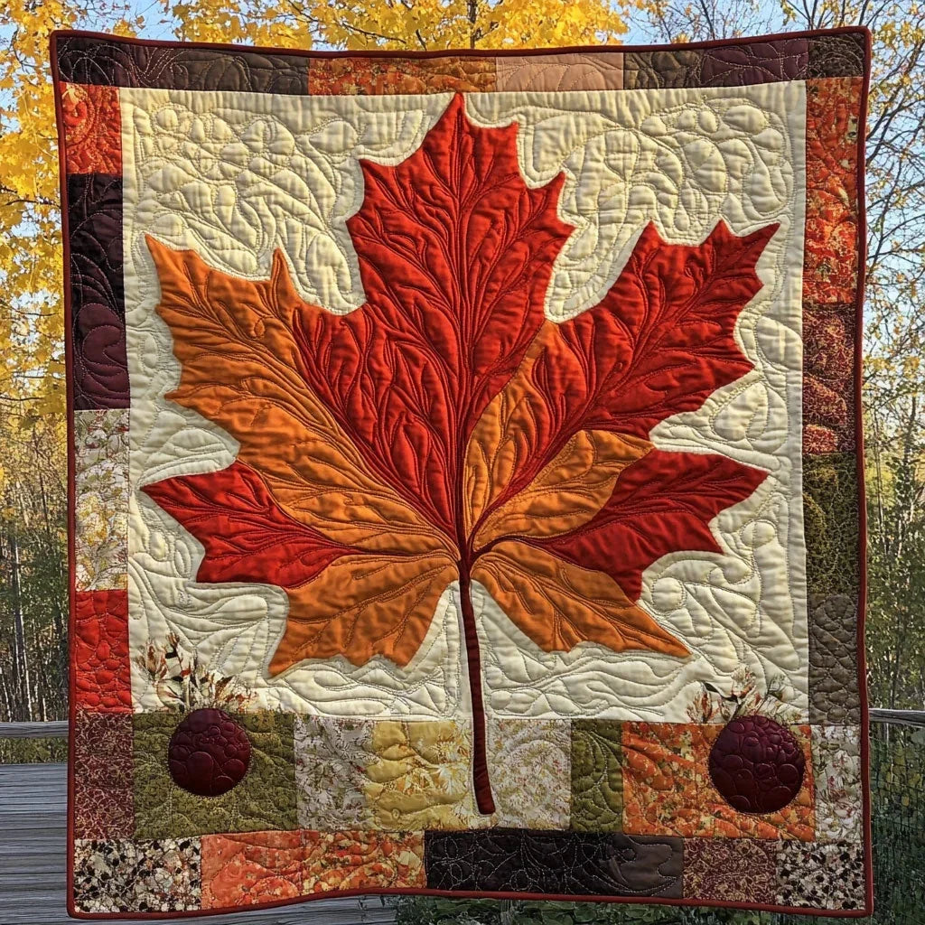 Falling Leaves Quilt Blanket