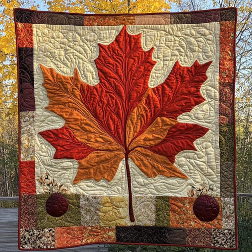 Falling Leaves Quilt Blanket