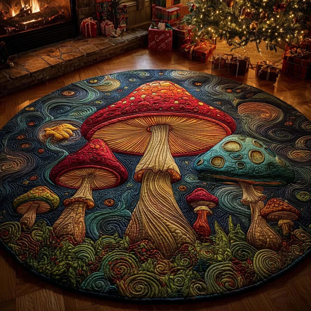 Fantasy Grove Quilted Round Mat