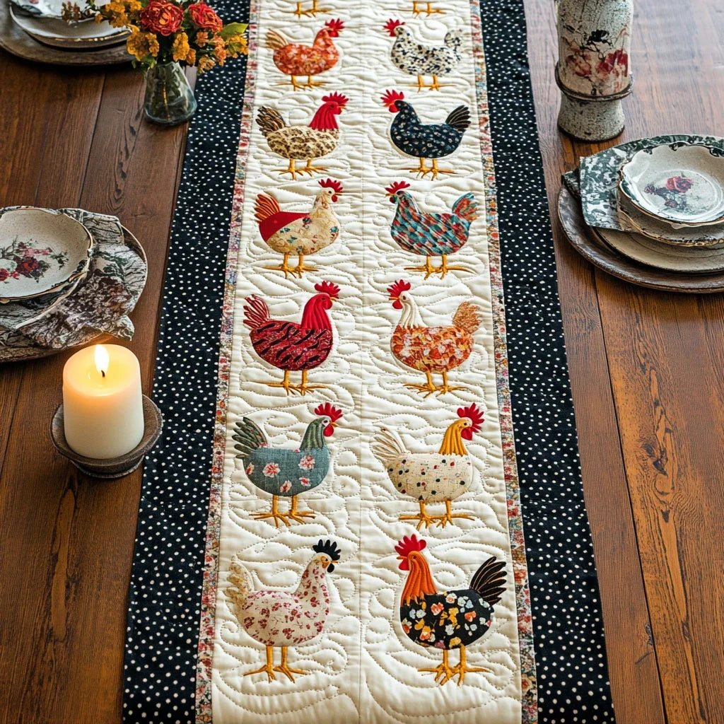 Farm Charm Quilted Table Runner