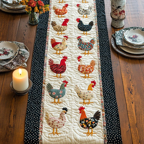 Farm Charm Quilted Table Runner