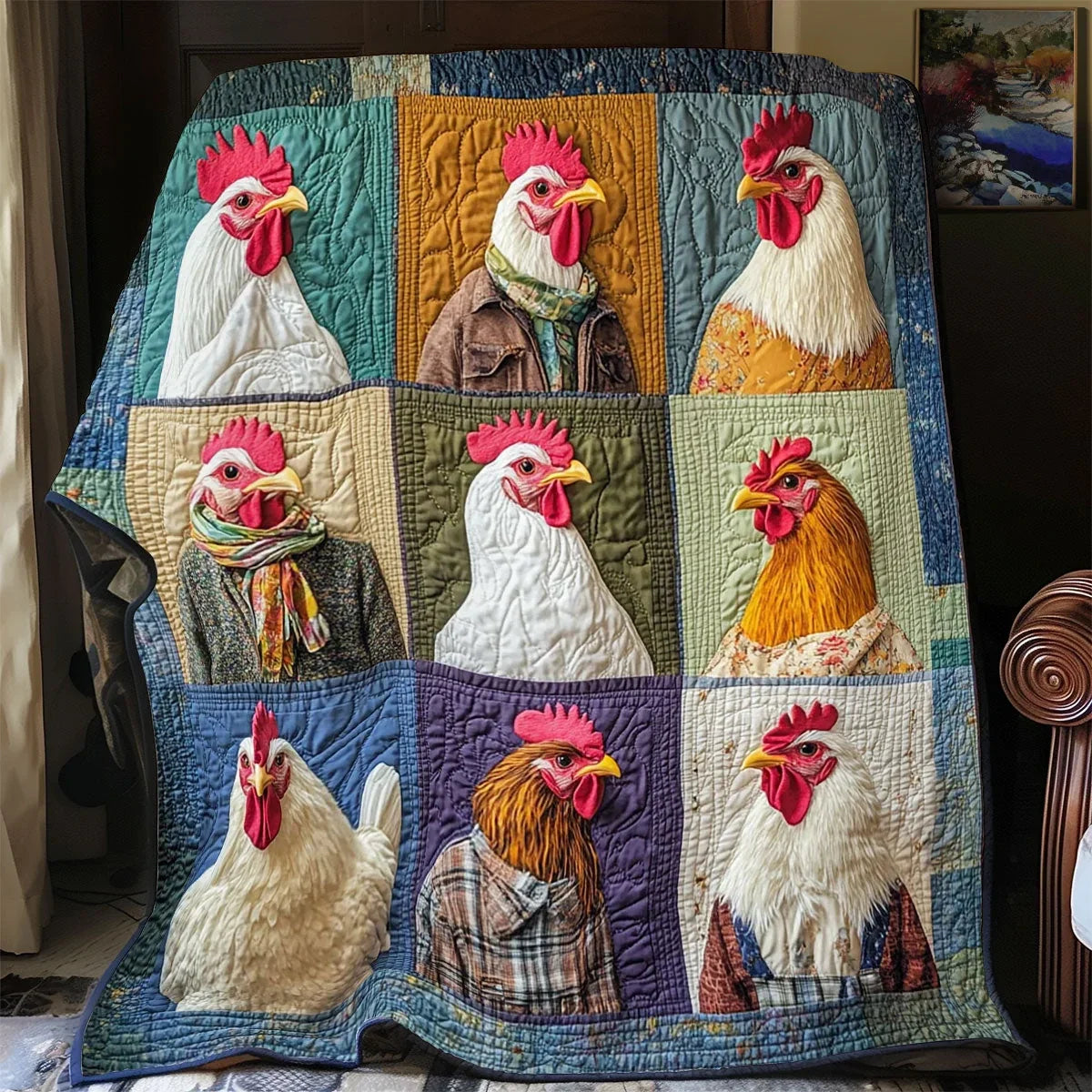 Farm Fashion Quilt Blanket