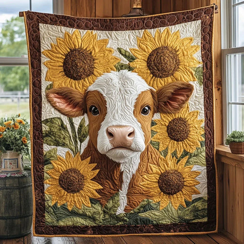 Farmhouse Moo Quilt Blanket