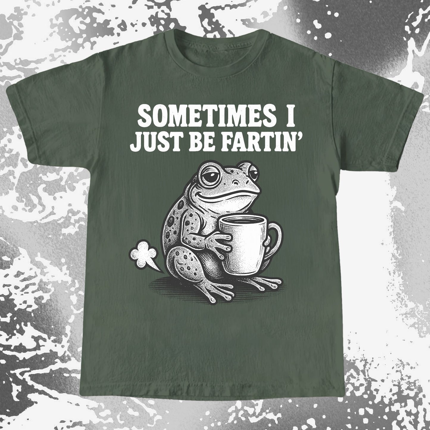 Sometimes I Just Be Fartin Frog Shirt (view 7)