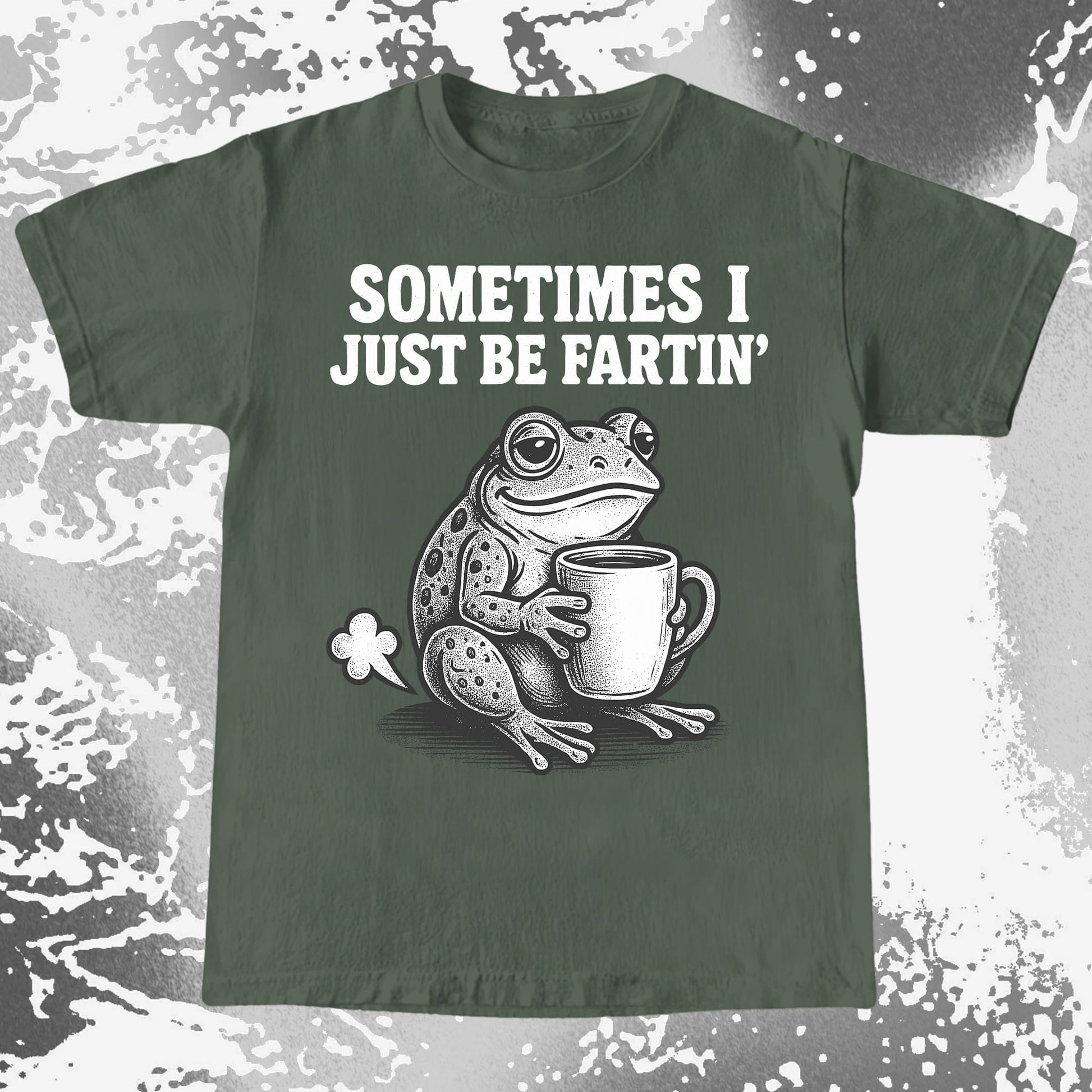 Sometimes I Just Be Fartin Frog Shirt (view 7)
