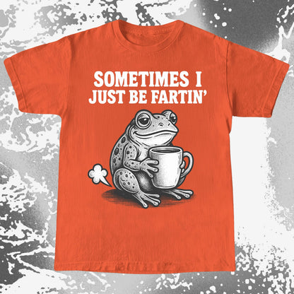 Sometimes I Just Be Fartin Frog Shirt (view 8)