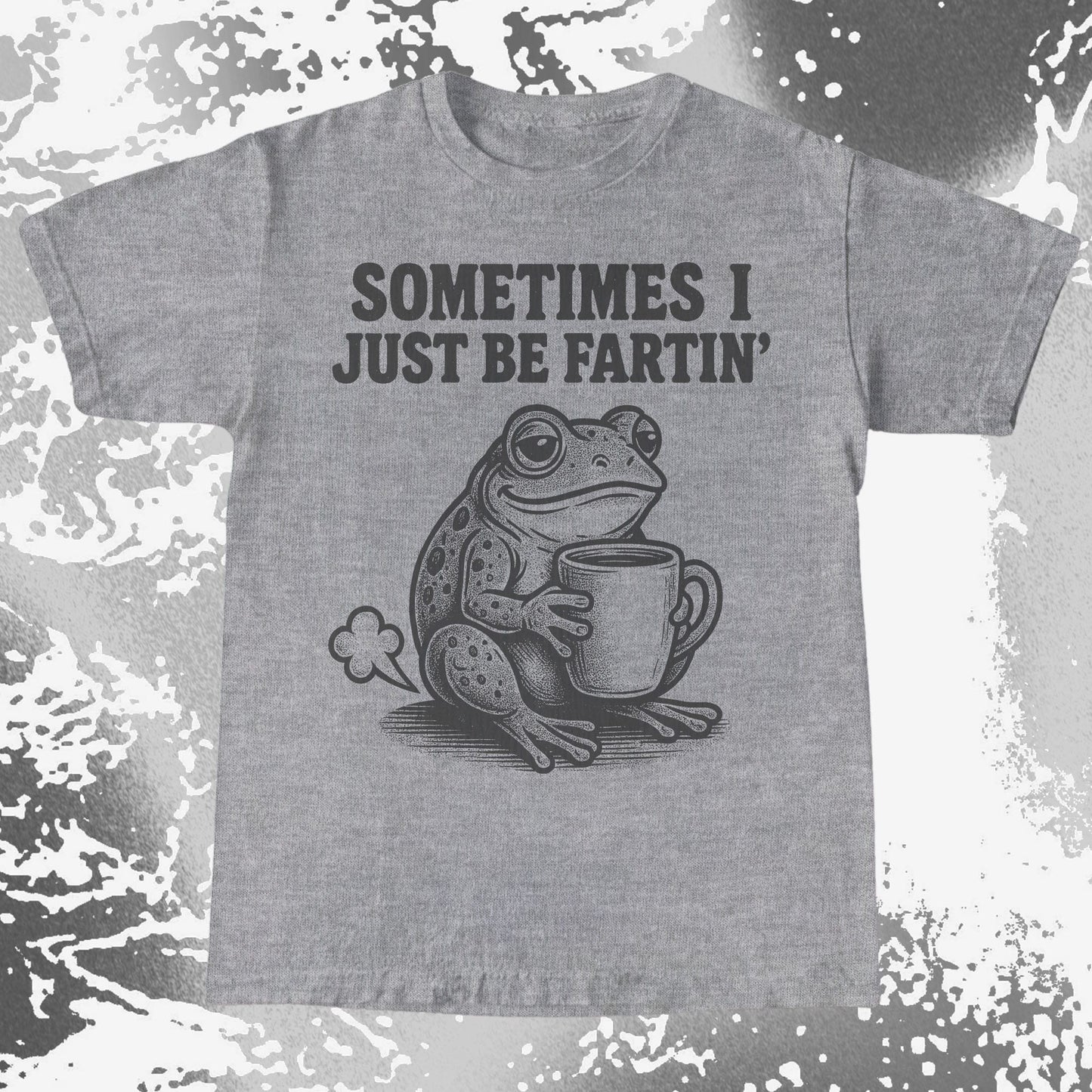 Sometimes I Just Be Fartin Frog Shirt (view 5)