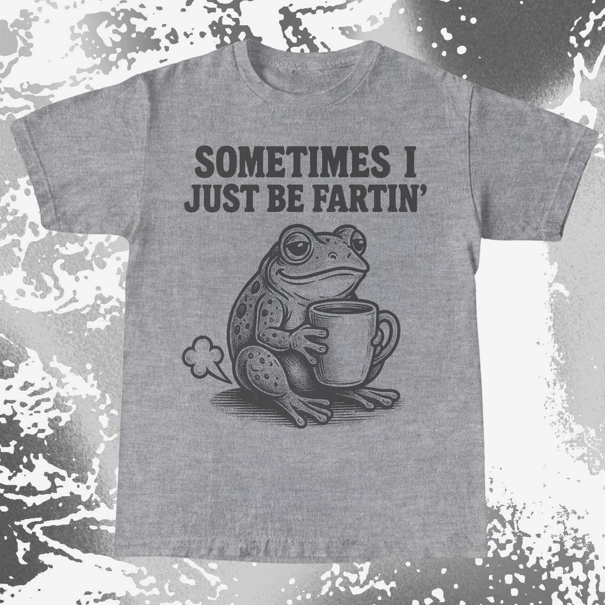 Sometimes I Just Be Fartin Frog Shirt (view 5)