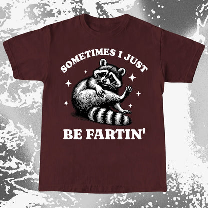 Sometimes I Just Be Fartin' Raccoon Shirt, funny meme tee gift (view 9)