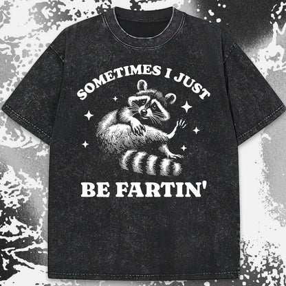 Sometimes I Just Be Fartin' Raccoon Shirt, funny meme tee gift (view 19)