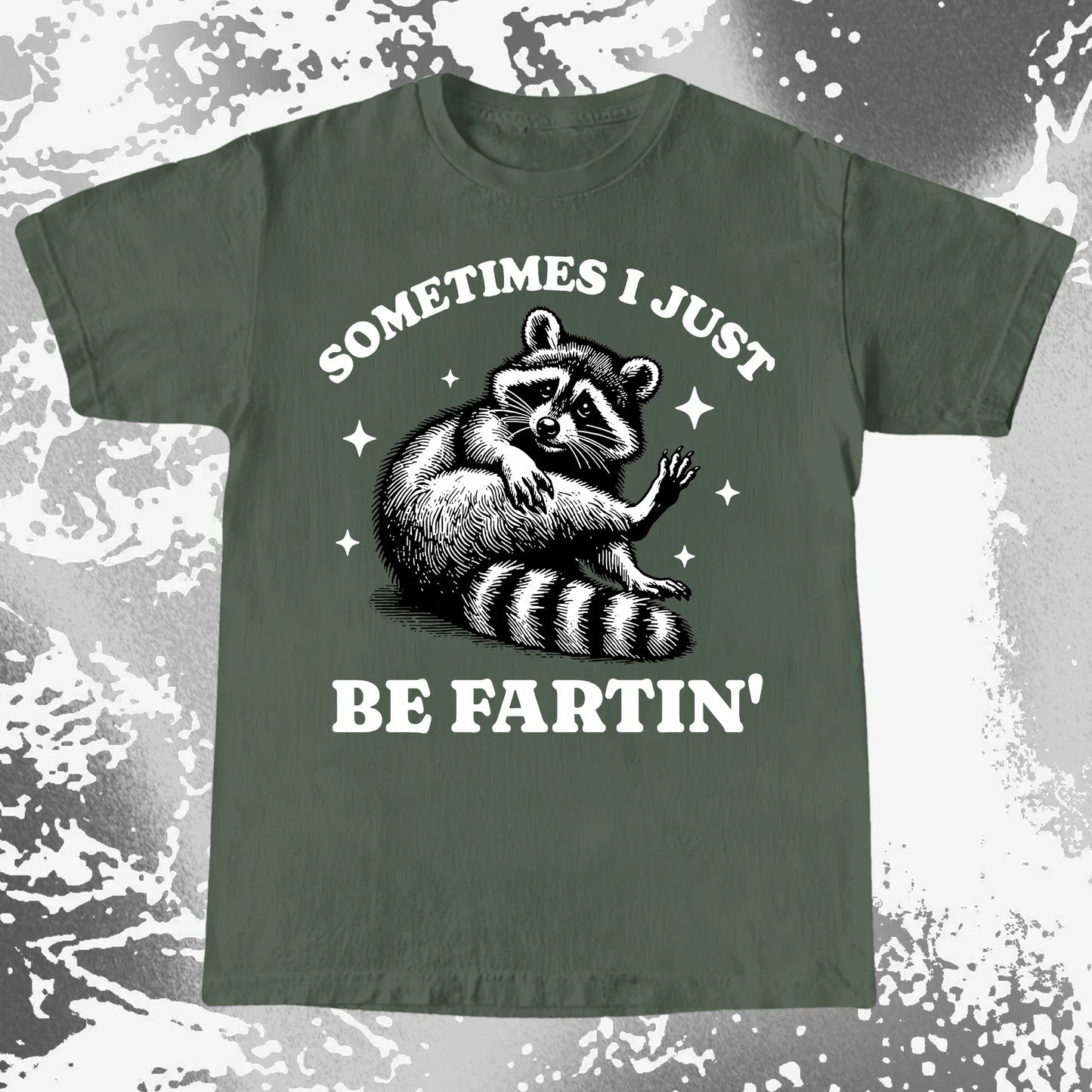 Sometimes I Just Be Fartin' Raccoon Shirt, funny meme tee gift (view 6)