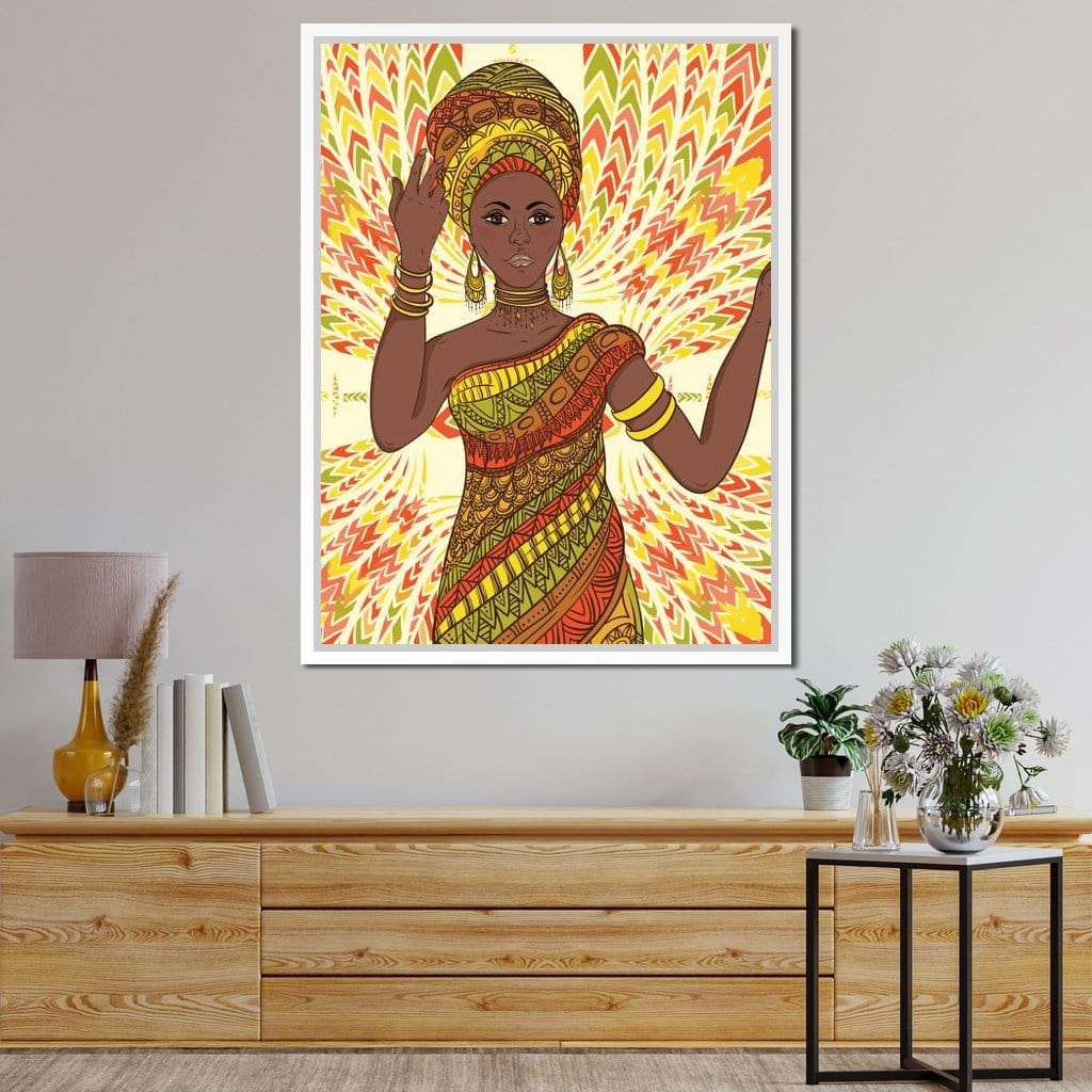 Beautiful Dancing Woman Canvas Wall Art