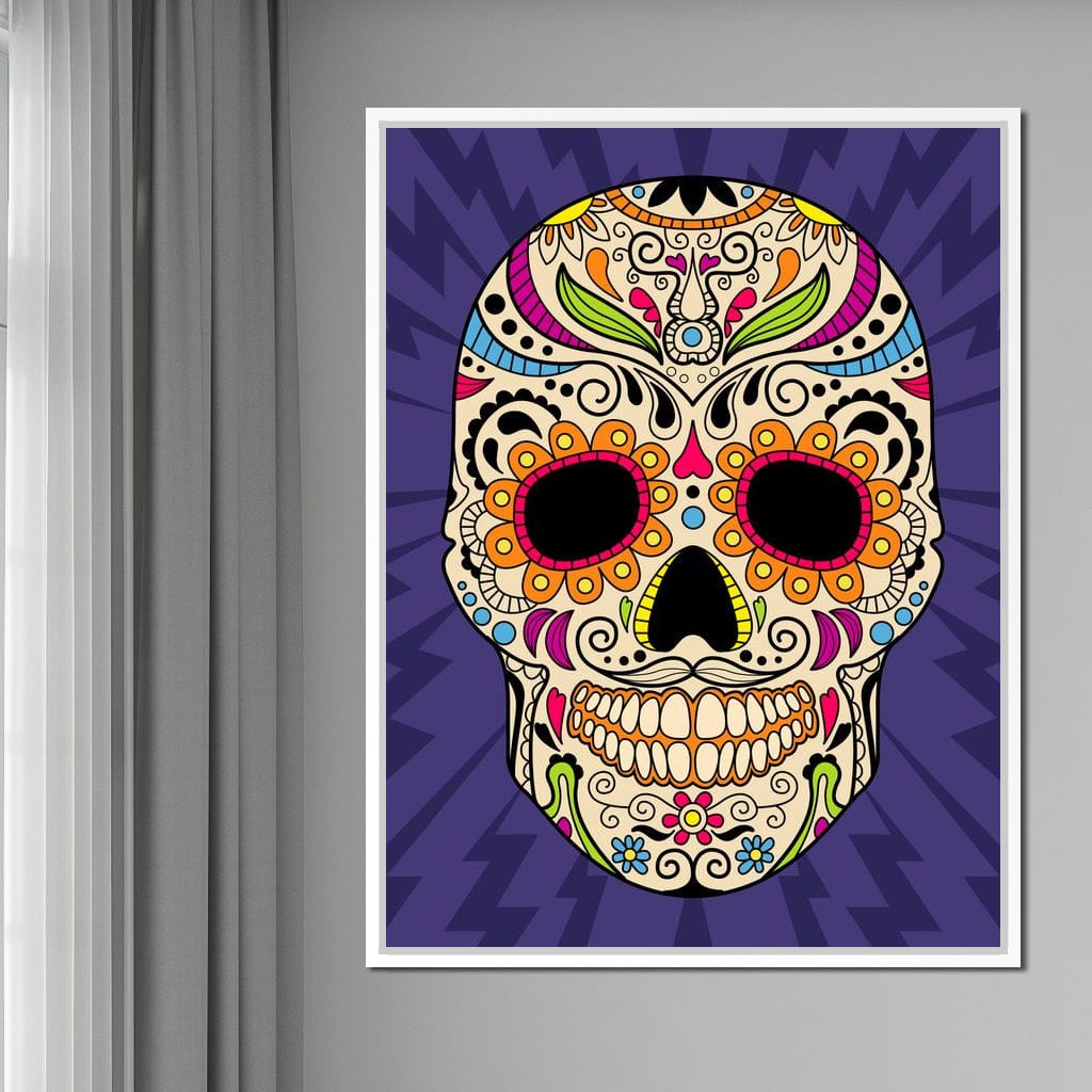 Mexican Skull Canvas Wall Art