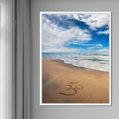 Meditation Beach Canvas Wall Art