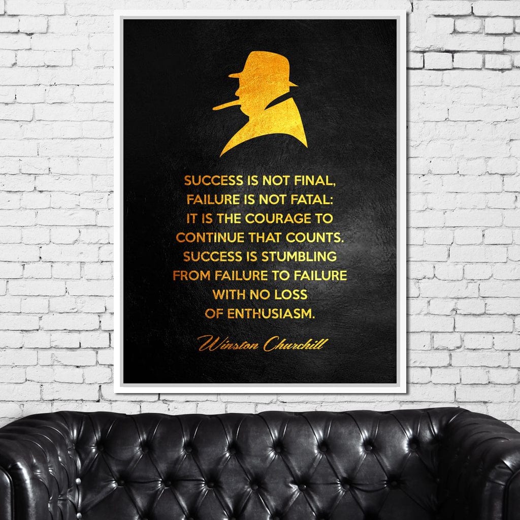 Winston Churchill Canvas Wall Art