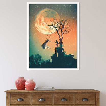 Tree Swing Canvas Wall Art