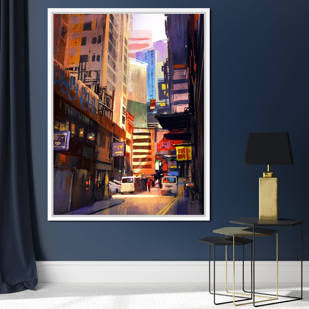 Hemererae Market Canvas Wall Art