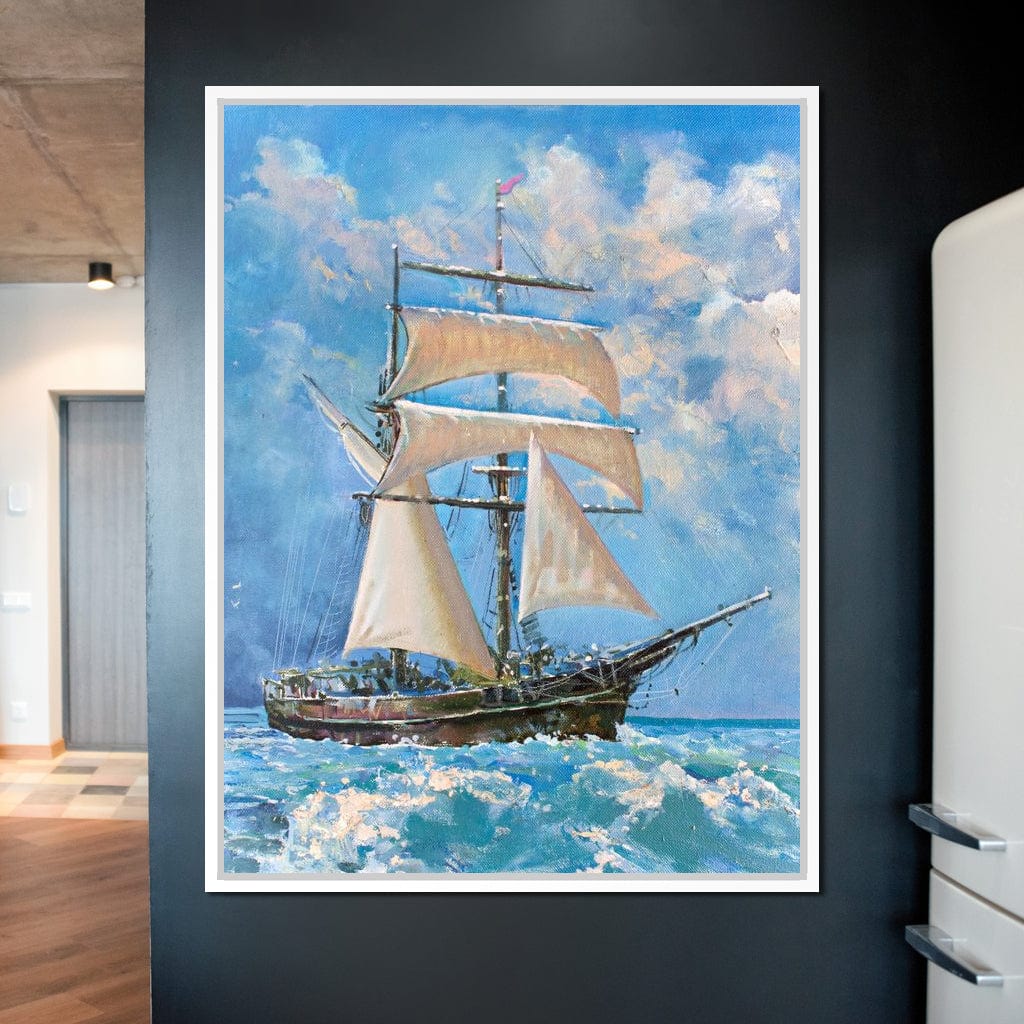White Sails Canvas Wall Art