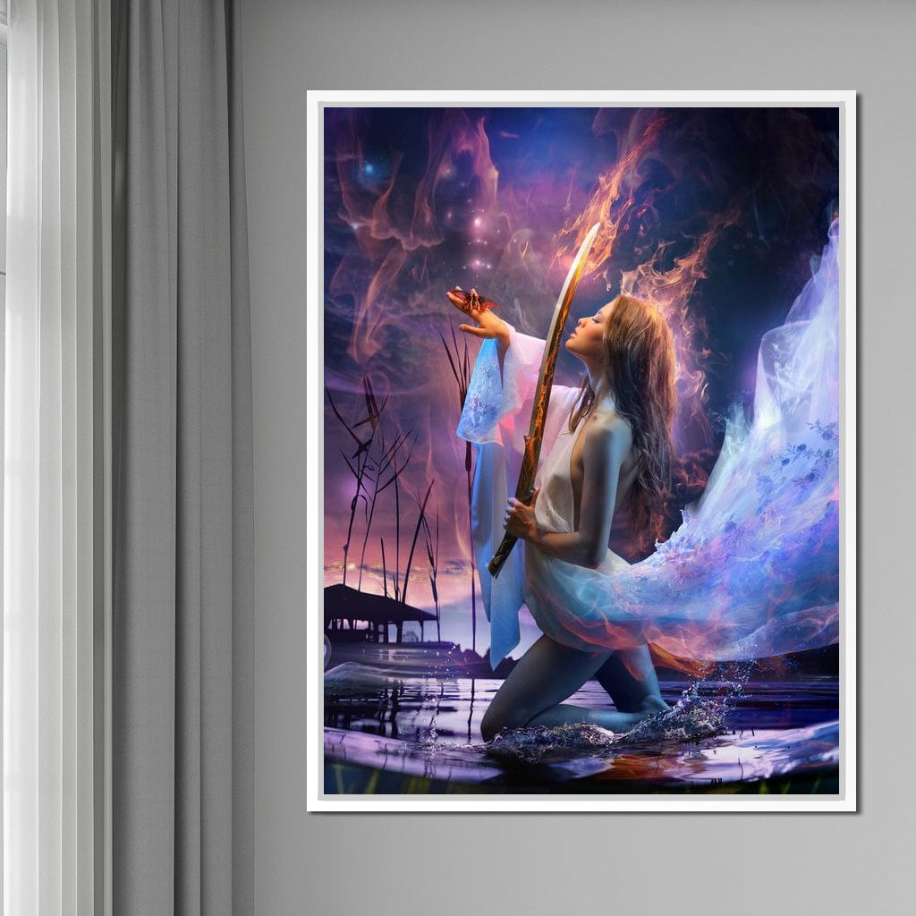 Fire Sword Canvas Wall Art
