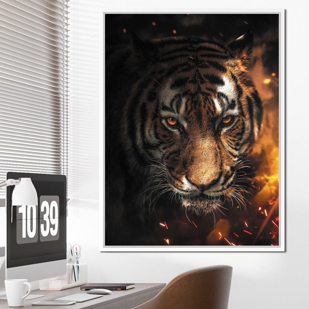 Tiger Sparkles Canvas Wall Art