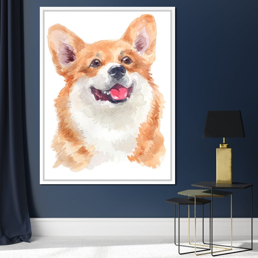 Welsh Corgi Canvas Wall Art