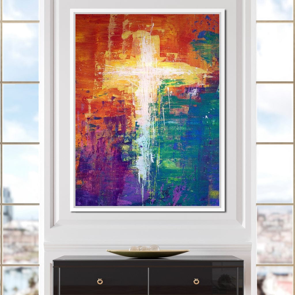 Abstract Cross Canvas Wall Art