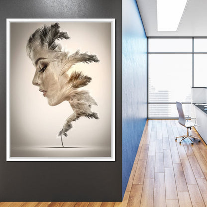 Feathers Canvas Wall Art