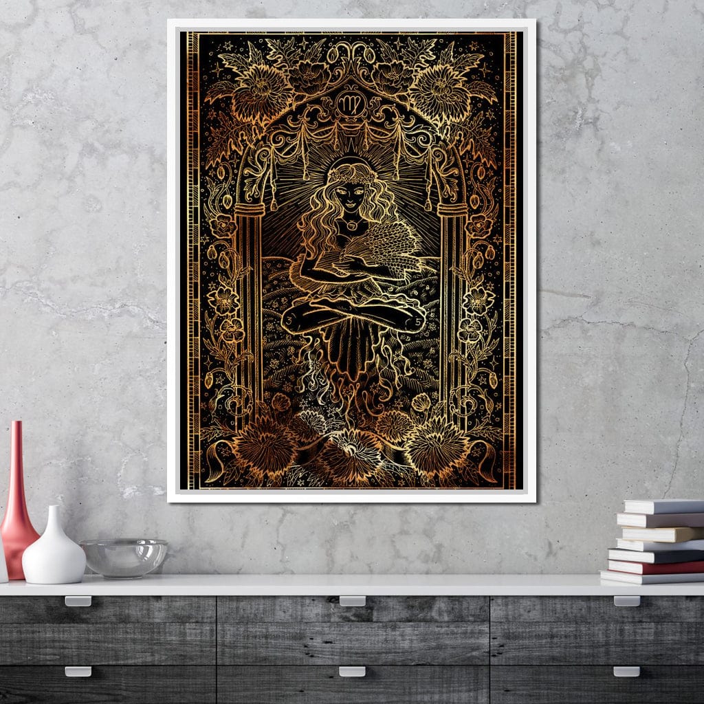 Zodiac sign Virgo Canvas Wall Art