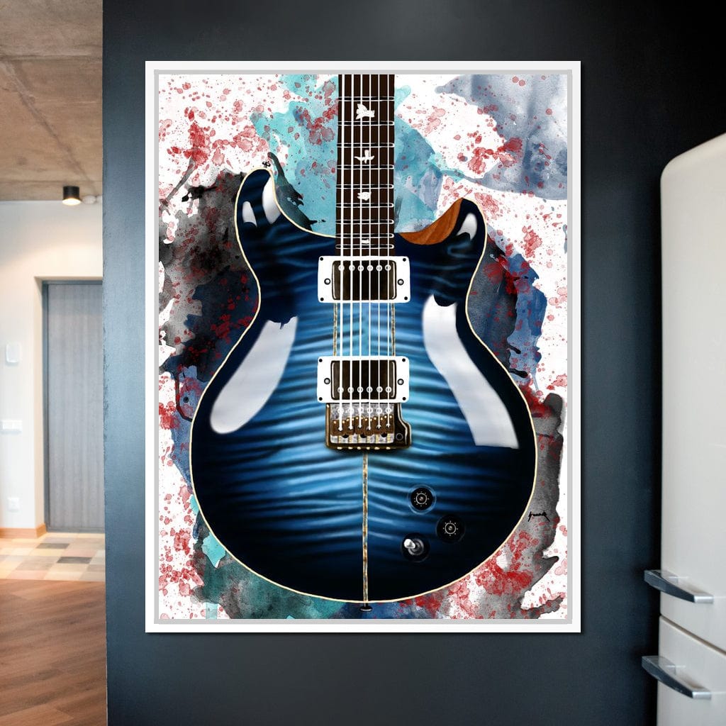 Santana's Electric Guitar Canvas Wall Art