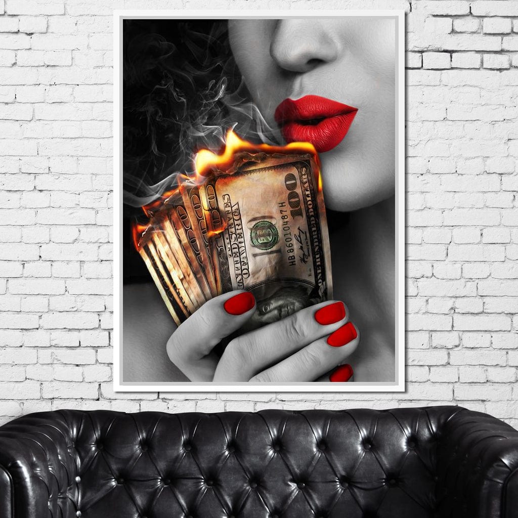 Flame Kissed Canvas Wall Art