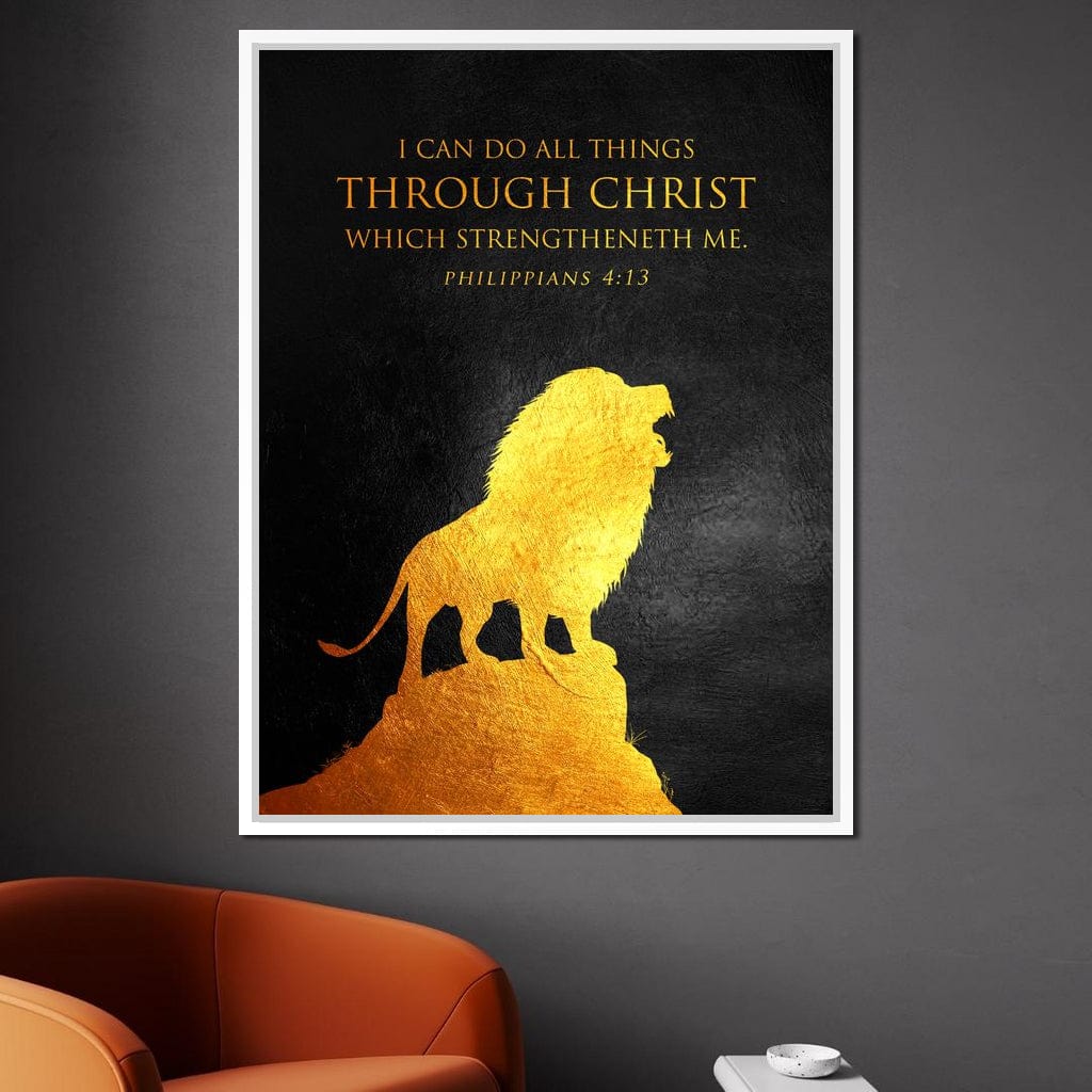 Philippians 4:13 Canvas Wall Art