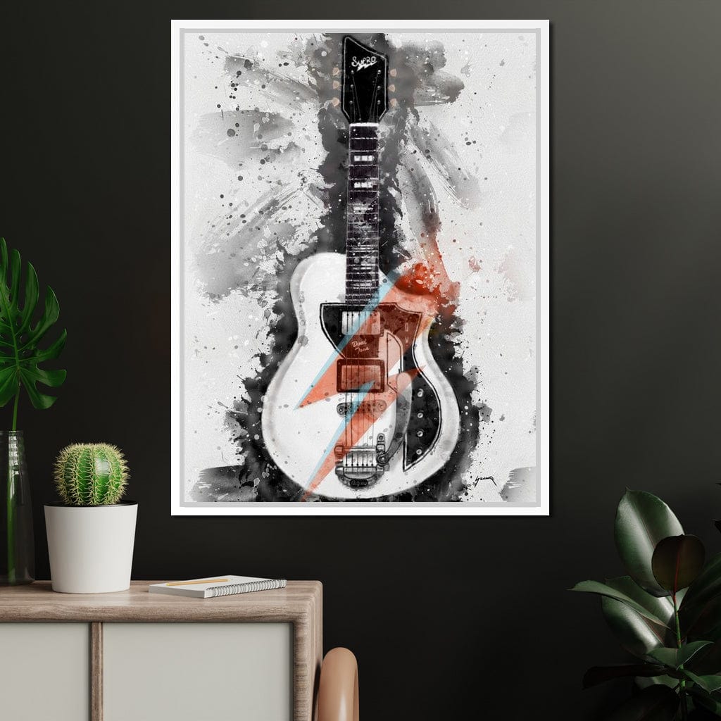 David Bowie's Guitar Canvas Wall Art