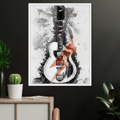 David Bowie's Guitar Canvas Wall Art