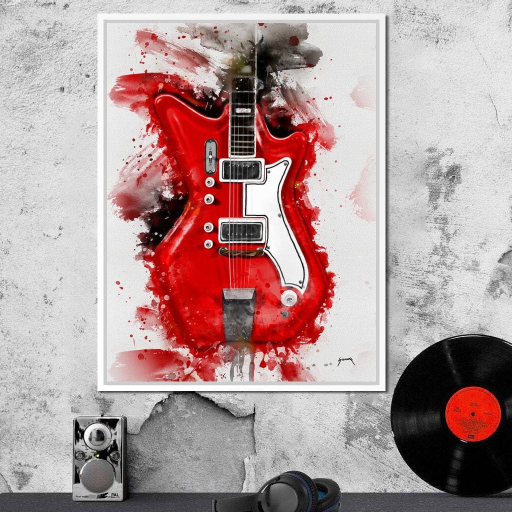 Jack White's Guitar Canvas Wall Art