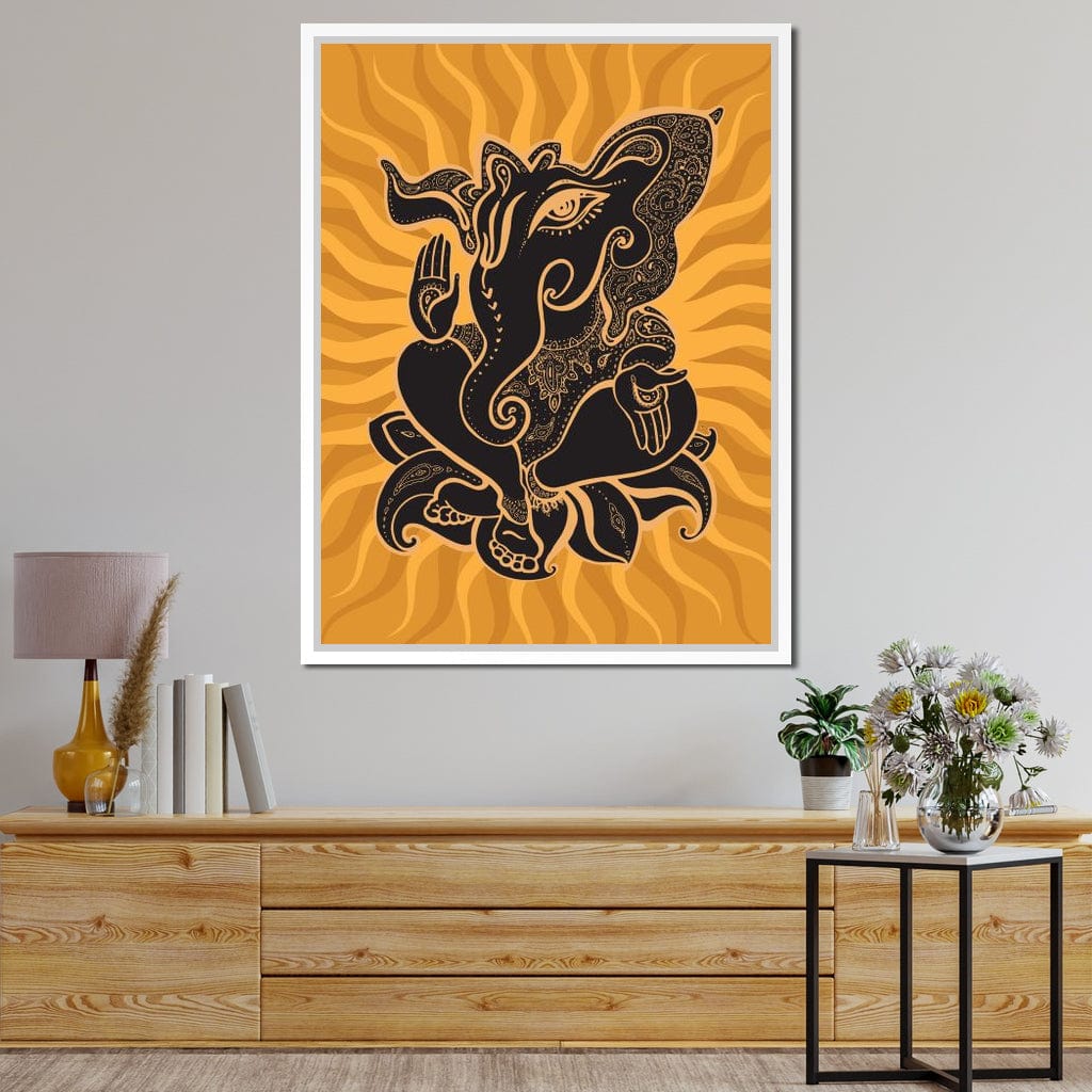 Ganesh Wisdom Canvas Wall Art