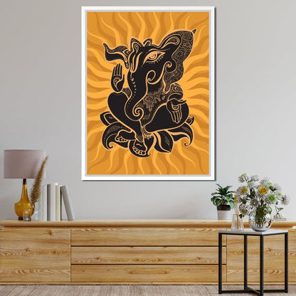 Ganesh Wisdom Canvas Wall Art
