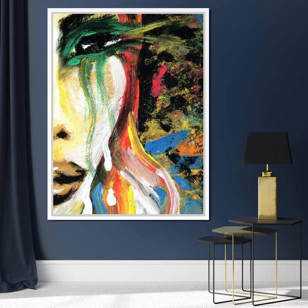 Emotional Lady Canvas Wall Art
