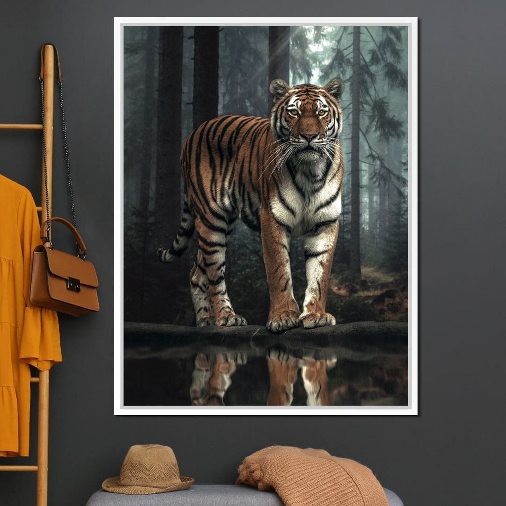 Tiger Reflection Canvas Wall Art