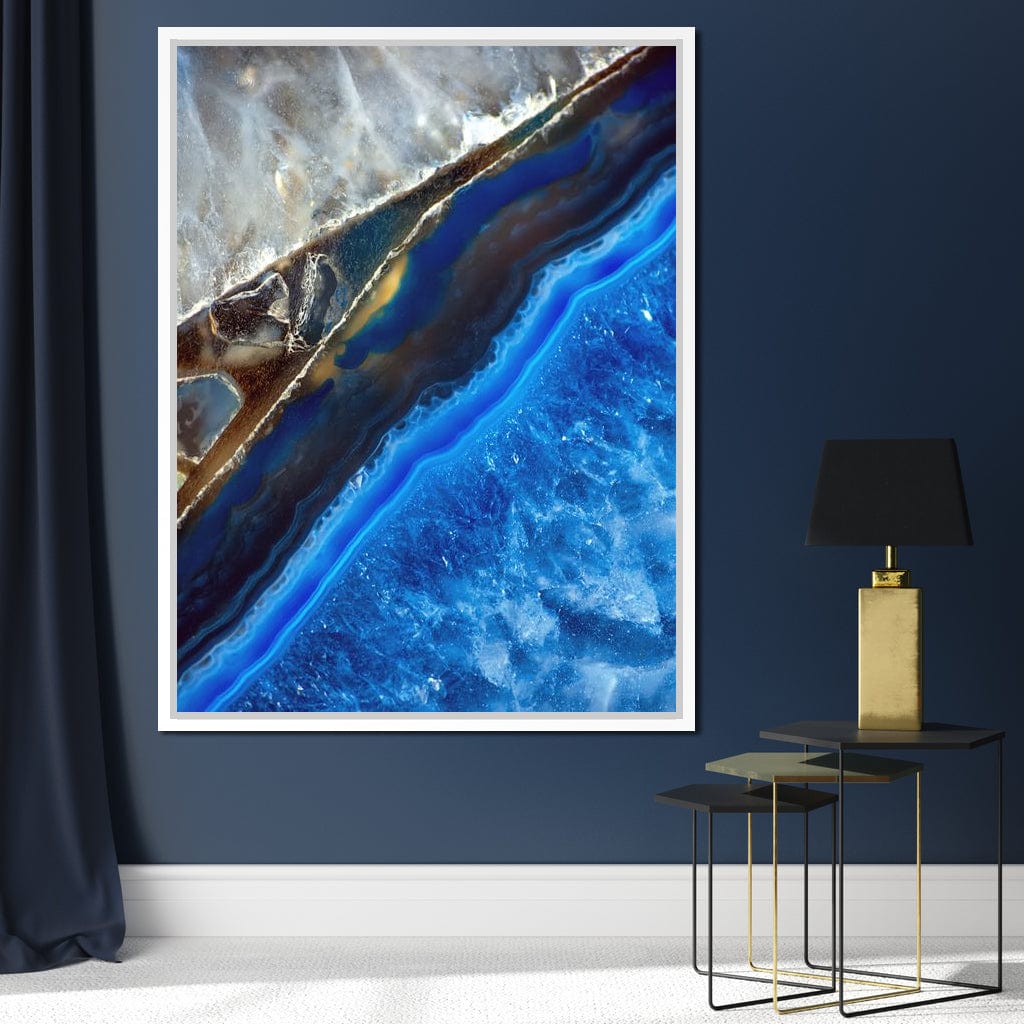 Blue Stone Canvas Wall Art
