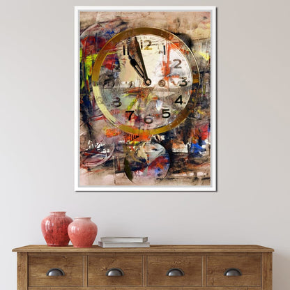 Art Clock Canvas Wall Art