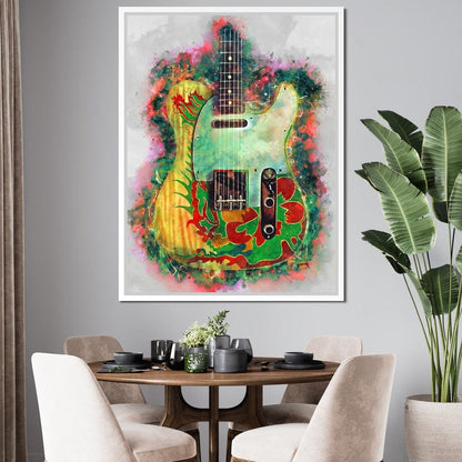 Jimmy Page's Guitar Canvas Wall Art