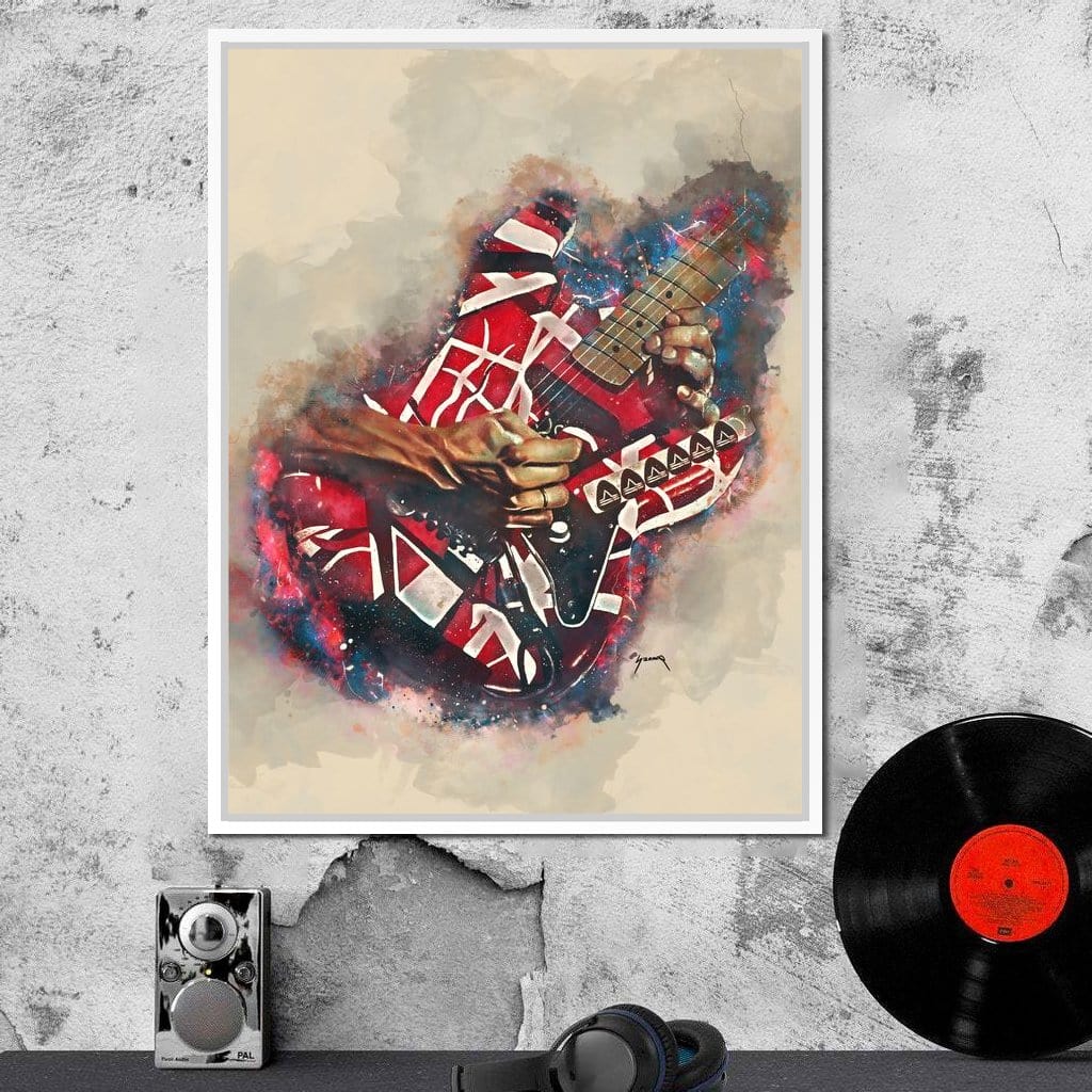 Eddie Van Halen's Electric Guitar Canvas Wall Art